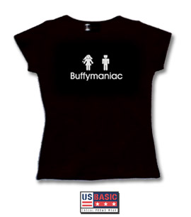 Buffymaniac T-shirt donna - logo grigio