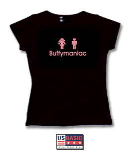 Buffymaniac T-shirt donna - logo rosa