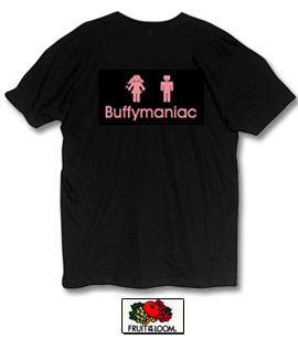 Buffymaniac T-shirt standard - logo rosa